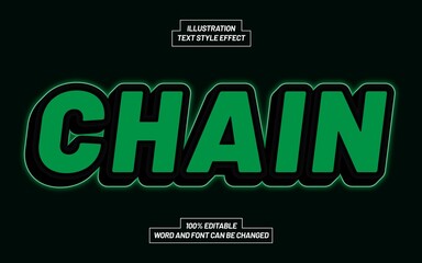 Chain Text Style Effect