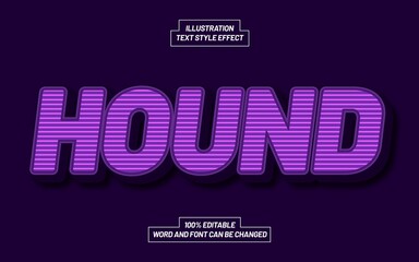 Obraz premium Hound Text Style Effect
