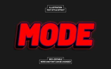 Mode Text Style Effect