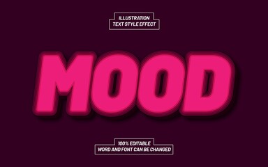 Fototapeta premium Mood Text Style Effect