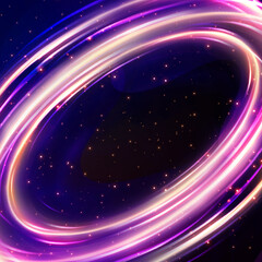 Obraz premium Surreal background 3d illustration of cosmos planets with liquid digital art texture in dark space with stars and beautiful colors of universe