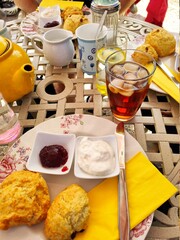 Scones with clotted cream