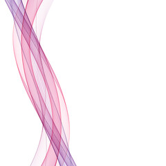 Abstract colored wave. Vector background. Design element