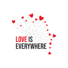 Spread the love typography design