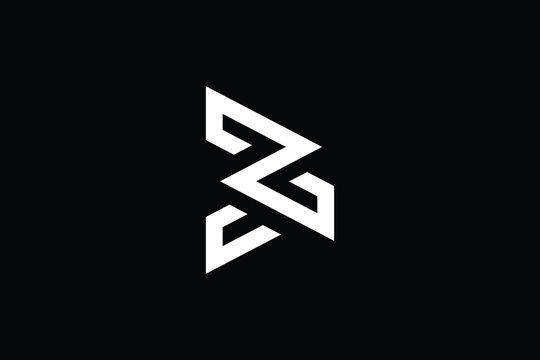 BZ logo letter design on luxury background. ZB logo monogram initials letter concept. BZ icon logo design. ZB elegant and Professional letter icon design on black background. B Z ZB BZ