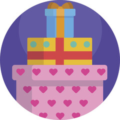 Gift icon. Vector Illustration.