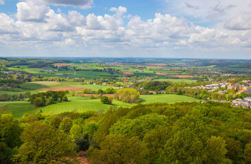 Obraz premium the landscape around Aachen in the triangle of Germany, Belgium, and the Netherlands