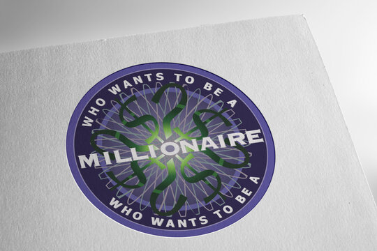 Who Wants To Be A Millionaire Logo On Textured Paper