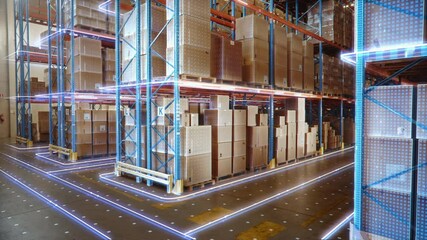 Futuristic Technology Retail Warehouse: Digitalization and Visualization of Industry 4