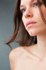 Naklejka premium Portrait of a Caucasian girl