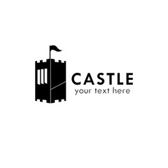 Castle Logo Vector Design For Banner Company and Brand