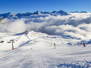 Tourist ski resort Sölden in Austria