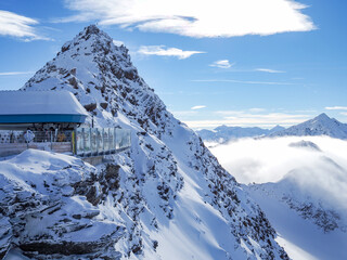 Tourist ski resort Sölden in Austria