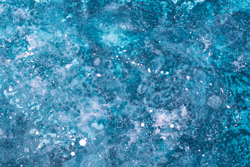 Abstract art background blue and white colors. Watercolor painting on canvas.