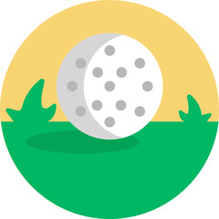Golf Icon. Vector Illustration.