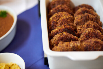 Catering Buffet mit vegetarischen Essen für ein Event