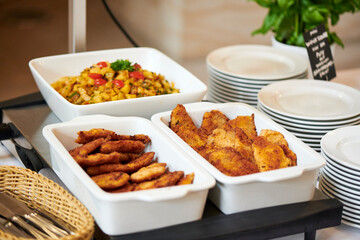 Catering Buffet mit vegetarischen Essen für ein Event