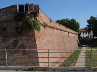 Bastion of the Fortress in Grosseto belongs to the walls and has a pentagonal shape sorrounded by a...