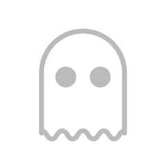 Phantom, anonym, inkognito - Icon, Symbol, Piktogramm, grafisches Element - Vektor - Kontur - grau
