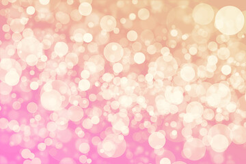 Blurred view of beautiful Christmas lights, bokeh effect