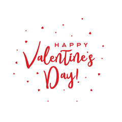 Lettering Happy Valentines Day Vector 