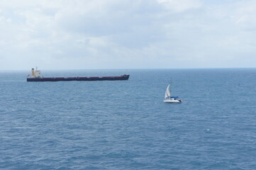 ship in the sea