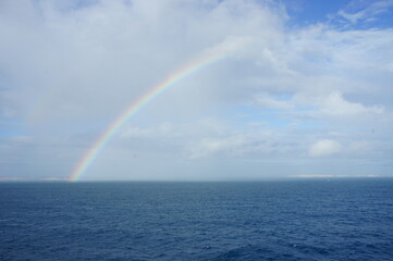 rainbow over the sea