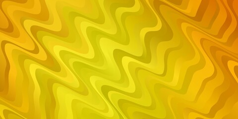 Light Yellow vector texture with wry lines.