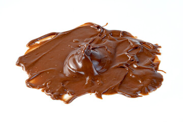 Chocolate spread isolated on white background