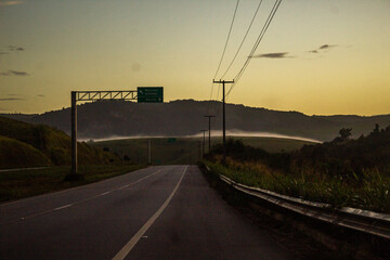 Amanhecer lindo na estrada de pernambuco