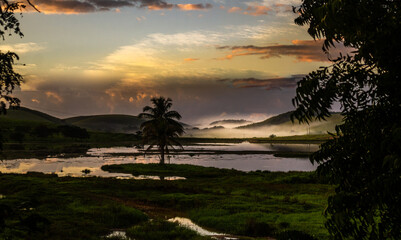 Amanhecer lindo na estrada de pernambuco