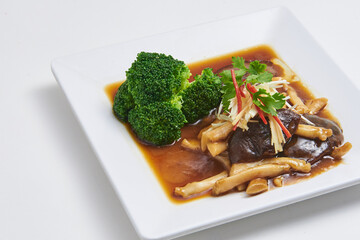 Fried Mushroom with Hot Oyster Sauce Top menu of Thailand