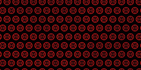 Dark Orange vector backdrop with mystery symbols.
