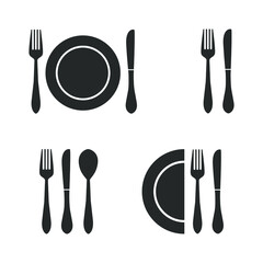 Restaurant, food vector icons set