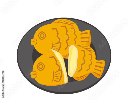 たい焼きのベクターイラスト 和菓子 Wall Mural Wallpaper Murals Nisi たい焼きのベクターイラスト 和菓子 Wall Mural Wallpaper Murals Nisi
