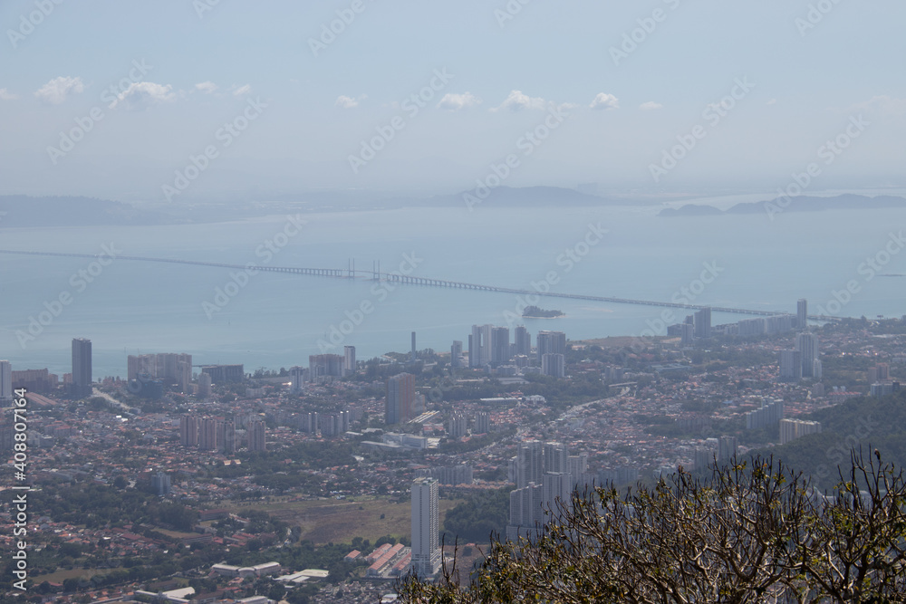 Canvas Prints Paysage urbain à George Town sur l'île de Penang, Malaisie