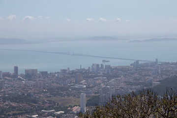 Paysage urbain à George Town sur l'île de Penang, Malaisie