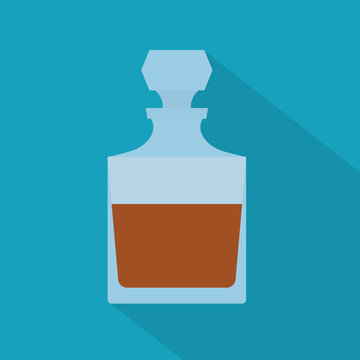 Hard Liquor Carafe, Decanter  - Vector Illustration