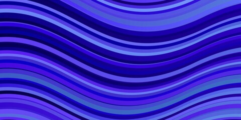 Obraz premium Light Pink, Blue vector background with bent lines.