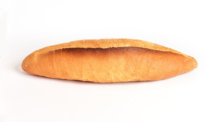 Bread. Traditional Turkish bread isolated on white background.