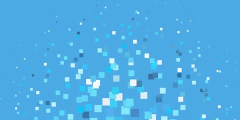 Light BLUE vector background with rectangles.