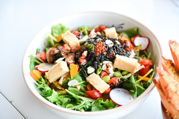 salad with tuna food vegetable lunch dinner