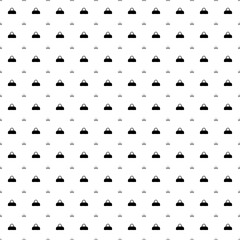 Square seamless background pattern from black sports bag symbols are different sizes and opacity. The pattern is evenly filled. Vector illustration on white background