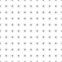 Square seamless background pattern from black blot symbols. The pattern is evenly filled. Vector illustration on white background