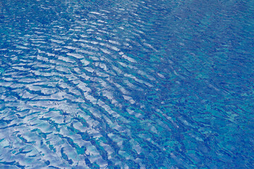 Wave texture background of water in swim pool