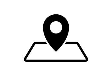 Pin location icon simple design