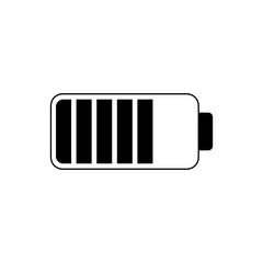 Battery icon isolated on white background