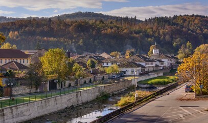 Fototapeta na wymiar View from bulgarian town Tryavna