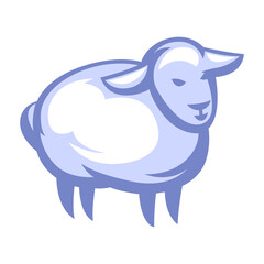 Illustration of stylized sheep.