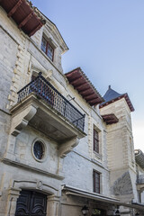 Beautiful house built in 1643 - house of King Louis XIV (Maison Louis XIV), place where Louis XIV married Infant of Spain. Saint Jean de Luz, Pyrenees-Atlantiques department in southwestern France.